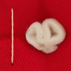 Fleecové knoflíky, nebo prošití
